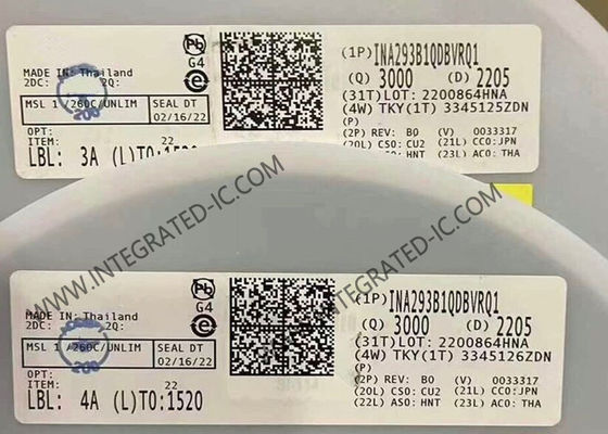 INA293B1QDBVRQ1 ইন্টিগ্রেটেড সার্কিট চিপ ১.৩ মেগাহার্টজ আল্ট্রা-প্রিসিস বর্তমান সেন্স এম্প্লিফায়ার