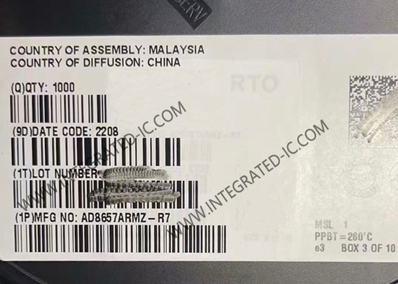 AD8657ARMZ ইন্টিগ্রেটেড সার্কিট চিপ 18V অপারেশনাল এম্প্লিফায়ার MSOP-8 যথার্থ এম্প্লিফায়ার