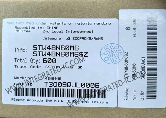 STW48N60M6 ইন্টিগ্রেটেড সার্কিট চিপ এন-চ্যানেল 600V 39A পাওয়ার MOSFET ট্রানজিস্টর