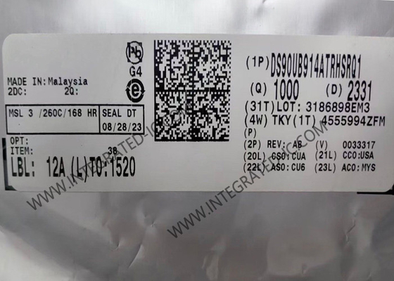 DS90UB914ATRHSRQ1 ইন্টিগ্রেটেড সার্কিট চিপ উচ্চ গতির FPD-লিঙ্ক III Deserializer WQFN-48 প্যাক