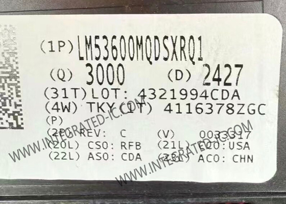LM53600MQDSXRQ1 ইন্টিগ্রেটেড সার্কিট চিপ অটোমোটিভ 3.5V থেকে 36V 650mA সিঙ্ক্রোন 2.1MHz স্টেপ-ডাউন কনভার্টার