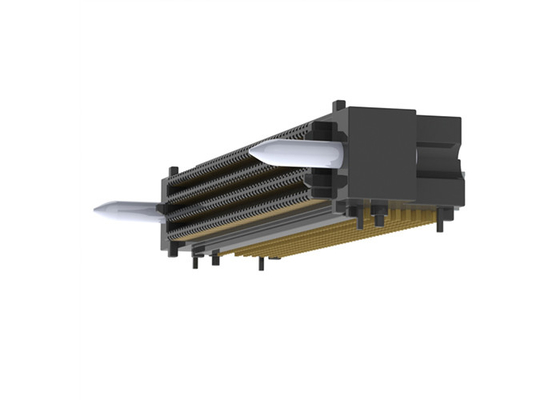 SEAM-50-01-S-08-2-RA-GP-TR সংযোগকারী 56 Gbps ডান কোণ অ্যারে টার্মিনাল সংযোগকারী