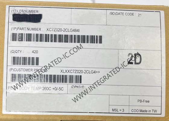XC7Z020-2CLG484I ফিল্ড প্রোগ্রামযোগ্য গেট অ্যারে FPGA, ৭৬৬MHz Zynq-7000 সিস্টেম অন চিপ এবং ৪৮৪-CSPBGA প্যাকেজে ৬-ইনপুট LUT সহ