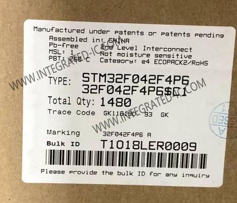 STM32F042F4P6 মাইক্রোকন্ট্রোলার এমসিইউ মেইনস্ট্রিম আর্ম কর্টেক্স-এম0 ইউএসবি লাইন এমসিইউ টিএসএসওপি -20