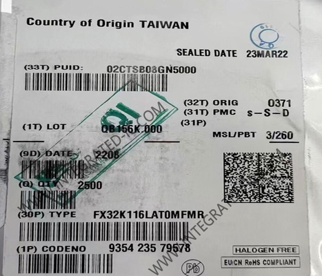 FX32K116LAT0MFMR মাইক্রোকন্ট্রোলার MCU 48 MHz অটোমোটিভ মাইক্রোকন্ট্রোলার QFN-32 প্যাকেজ