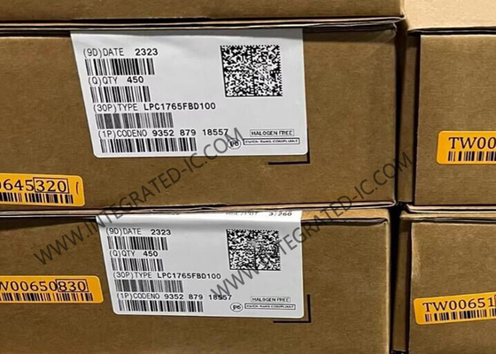 LPC1765FBD100 মাইক্রোকন্ট্রোলার এমসিইউ 100MHz এআরএম কর্টেক্স এম 3 সাধারণ উদ্দেশ্য এমসিইউ LQFP-100