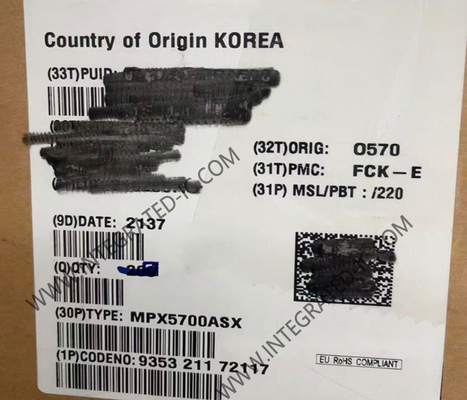 MPX5700ASX সেন্সর আইসি চাপ সেন্সর 15kPa থেকে 700kPa পাইজোরেসিসিটিভ ট্রান্সডুসার