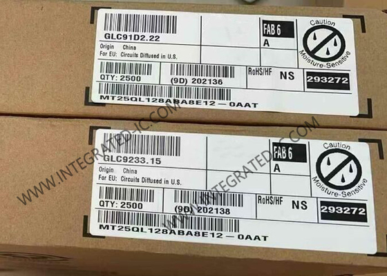 MT25QL128ABA8E12-0AAT মেমোরি আইসি চিপ 128Mbit Non Volatile NOR ফ্ল্যাশ মেমোরি IC TBGA24