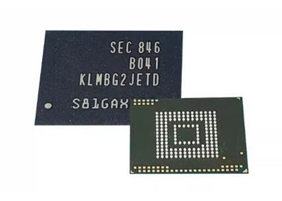 KLMBG2JETD-B041 মেমরি আইসি চিপ 32Gbit eMMC 5.1 ফ্ল্যাশ স্টোরেজ আইসি HS400 ইন্টারফেসের সাথে