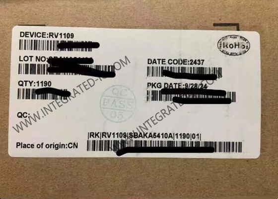 RV1109 এআই প্রসেসর চিপ হাই পারফরম্যান্স এআই ভিশন প্রসেসর বিজিএ প্যাকেজ