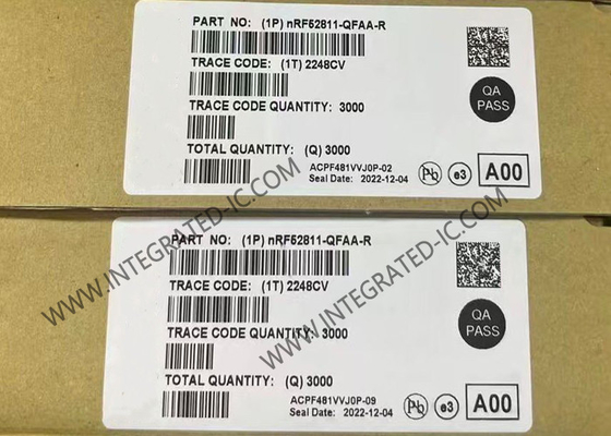 NRF52811-QFAA-R BT IC 2.4GHz নিম্ন শক্তি BT 5.4 SoC QFN48 BT 5.4 সিস্টেম অন চিপ