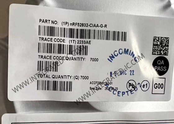NRF52832-CIAA-G BT IC বহুমুখী BT 5.4 SoC WLCSP50 মাল্টিপ্রোটোকল সিস্টেম অন চিপ