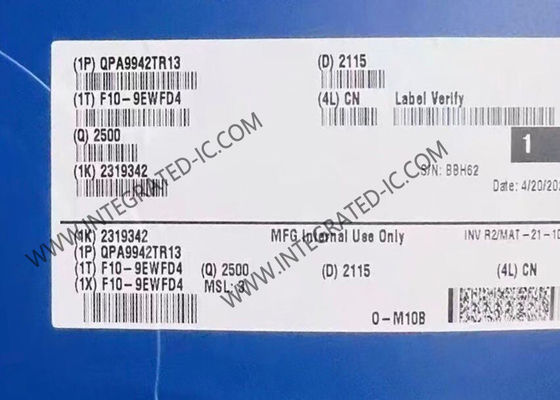 ওয়াইফাই 6 চিপ QPA9942TR13 3600MHz 4 ওয়াট উচ্চ দক্ষতা এম্প্লিফায়ার