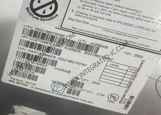 IRS2186STRPBF ইন্টিগ্রেটেড সার্কিট চিপ 600V EiceDRIVER উচ্চ পাশ এবং নিম্ন পাশ গেট ড্রাইভার