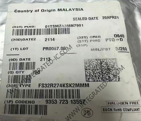 FS32R274KSK2MMM মাইক্রোকন্ট্রোলার MCU 240MHz 2MB ফ্ল্যাশ এমবেডেড মাইক্রোকন্ট্রোলার 257-LFBGA