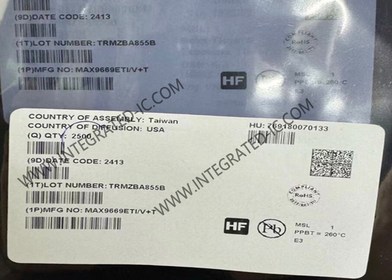 MAX9669ETI ইন্টিগ্রেটেড সার্কিট চিপ 10-বিট প্রোগ্রামযোগ্য গামা রেফারেন্স সিস্টেম এমটিপি সহ টিএফটি এলসিডিগুলির জন্য