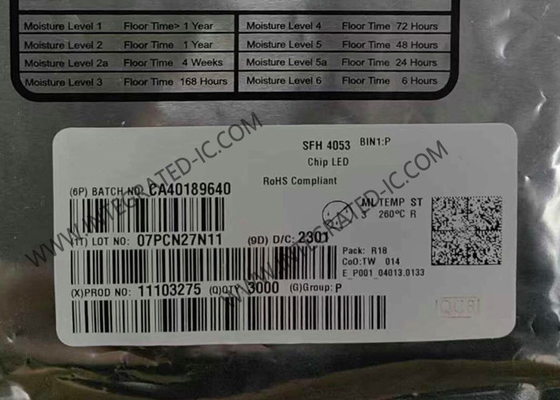 SFH4053 ইন্টিগ্রেটেড সার্কিট চিপ 1.6V 70mA হাই পাওয়ার ইনফ্রারেড ইমিটার