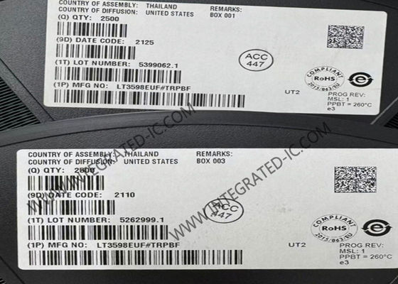 LT3598EUF ইন্টিগ্রেটেড সার্কিট চিপ 6-স্ট্রিং LED ড্রাইভার IC 30mA LED লাইটিং ড্রাইভার IC