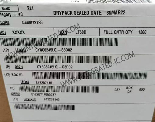 CY8C6245LQI-S3D02 মাইক্রোকন্ট্রোলার MCU PSOCTM 6 মাইক্রোকন্ট্রোলার 32-বিট ডুয়াল-কোর MCU