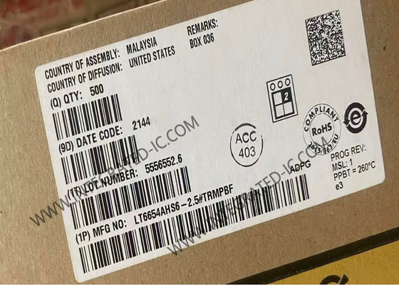 LT6654AHS6-2.5 ইন্টিগ্রেটেড সার্কিট চিপ যথার্থতা বিস্তৃত সরবরাহ উচ্চ আউটপুট ড্রাইভ কম গোলমাল রেফারেন্স
