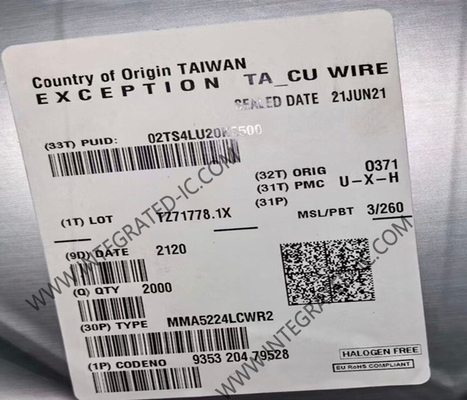 MMA5224LCWR2 সেন্সর আইসি এক্স-অক্সিস PSI5 অ্যাক্সিলেরোমিটার QFN16 PSI5 ইন্টারসিয়াল সেন্সর