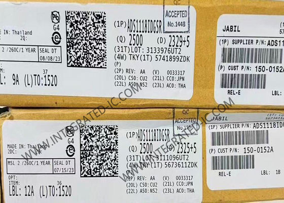 ইন্টিগ্রেটেড সার্কিট চিপ ADS1118IDGSR নিম্ন-শক্তি 16-বিট এনালগ থেকে ডিজিটাল রূপান্তরকারী