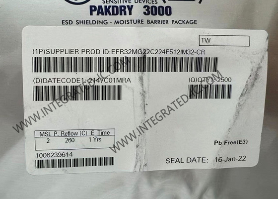ওয়্যারলেস কমিউনিকেশন মডিউল EFR32MG22C224F512IM32-C 106.7dBm RF ট্রান্সসিভার IC 32-VFQFN