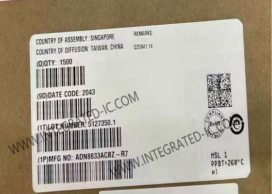 ইন্টিগ্রেটেড সার্কিট চিপ ADN8833ACBZ 1A থার্মো ইলেকট্রিক কুলার ড্রাইভার WFBGA25