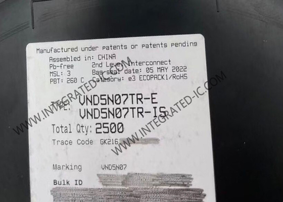VND5N07TR ইন্টিগ্রেটেড সার্কিট চিপ OMNIFET II সম্পূর্ণ স্বয়ংক্রিয়ভাবে সুরক্ষিত পাওয়ার MOSFET ট্রানজিস্টর