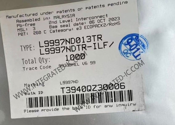 L9997ND013TR ইন্টিগ্রেটেড সার্কিট চিপ ডুয়াল হাফ ব্রিজ SOIC20 ড্রাইভার মোটর ড্রাইভার