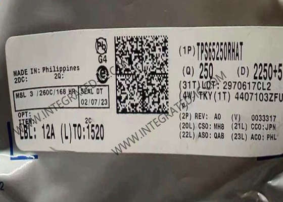 TPS65250RHAT ইন্টিগ্রেটেড সার্কিট চিপ 4.5V থেকে 18V সিঙ্ক্রোনাস ট্রিপল বাক কনভার্টার