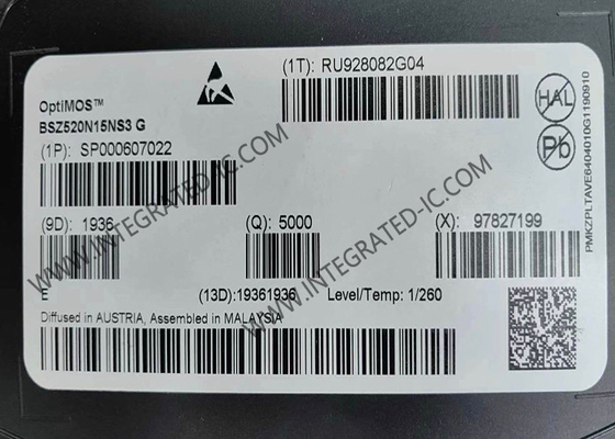 BSZ520N15NS3G ইন্টিগ্রেটেড সার্কিট চিপ 150V অপটিমোস এন চ্যানেল পাওয়ার MOSFET ট্রানজিস্টর