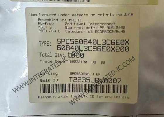 SPC560B40L3C6E0X মাইক্রোকন্ট্রোলার 32 বিট MCU সিঙ্গেল কোর ফ্ল্যাশ 100-LQFP
