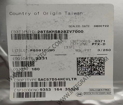 মাইক্রোকন্ট্রোলার এমসিইউ SAC57D54HCVLTR 3.15V থেকে 5.5V 32-বিট ট্রি-কোর এমবিডেড এমসিইউ