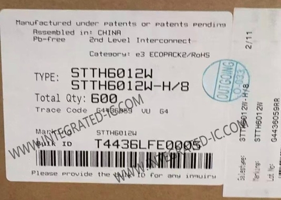 STTH6012W ইন্টিগ্রেটেড সার্কিট চিপ ১২০০V ৬০A আলট্রাফাস্ট উচ্চ ভোল্টেজ ডায়োড DO-247-2