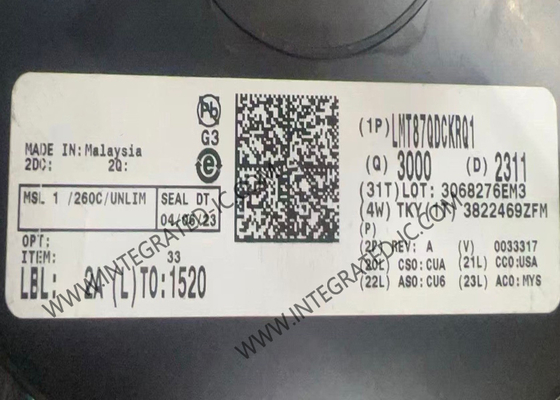 সেন্সর আইসি LMT87QDCKRQ1 ক্লাস-এবি আউটপুট অ্যানালগ তাপমাত্রা সেন্সর