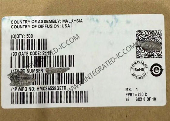 HMC365S8GETR ওয়্যারলেস কমিউনিকেশন মডিউল স্বল্প গোলমাল বিভাজক-৪ স্ট্যাটিক বিভাজক