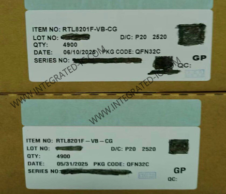 RTL8201F-VB-CG ইথারনেট আইসি একক-চিপ একক-পোর্ট 10/100Mbps ইথারনেট ফিজিক্যাল লেয়ার ট্রান্সসিভার (PHY) অটো এমডিআইএক্স সহ