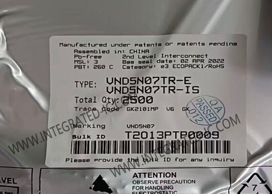 VND5N07TR ইন্টিগ্রেটেড সার্কিট চিপ OMNIFET II সম্পূর্ণ স্বয়ংক্রিয়ভাবে সুরক্ষিত পাওয়ার MOSFET ট্রানজিস্টর