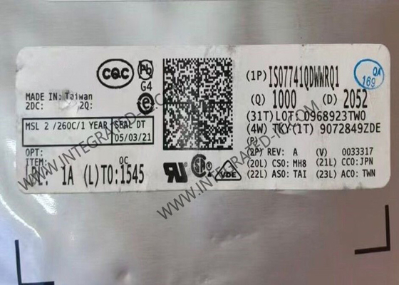 ইন্টিগ্রেটেড সার্কিট চিপ ISO7741QDWWRQ1 5000Vrms 4 চ্যানেল ডিজিটাল আইসোলেটর SOIC16