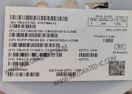 C8051F920-G-GM মাইক্রোকন্ট্রোলার MCU 8051 কোর 25MHz আল্ট্রা লো-পাওয়ার 8-বিট MCU QFN-32