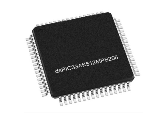 DSPIC33AK512MPS206-I/PT মাইক্রোকন্ট্রোলার MCU 200MHz 32বিট সিঙ্গেল কোর DSC TQFP64