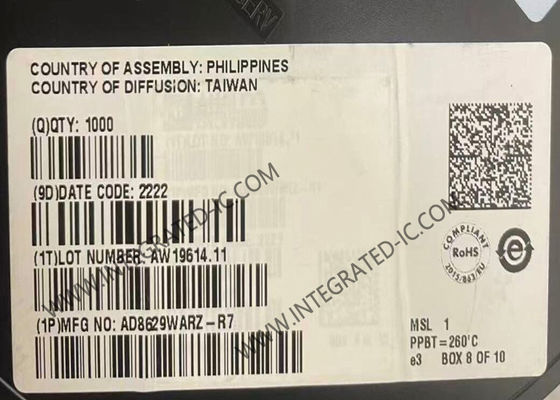 AD8629WARZ ইন্টিগ্রেটেড সার্কিট চিপ বায়াস কারেন্ট অপ এম্পস SOIC8 অপারেশনাল এমপ্লিফায়ার