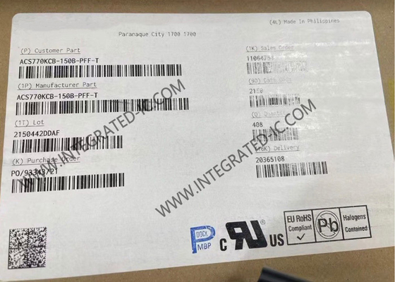 সেন্সর আইসি ACS770KCB-150B-PFF-T 150A তাপীয়ভাবে উন্নত বর্তমান সেন্সর আইসি