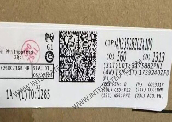 800MHz মাইক্রোকন্ট্রোলার MCU AM3352BZCZA100 মাইক্রোপ্রসেসর চিপ NFBGA324 IC চিপ