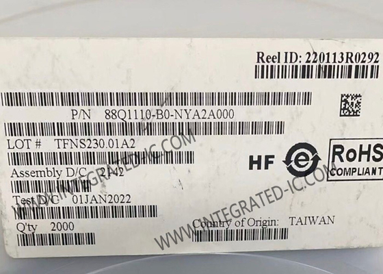 88Q1110-B0-NYA2A000 ইথারনেট আইসি 1.25 গিগাবাইটস লো পাওয়ার অটোমোটিভ ইথারনেট PHY
