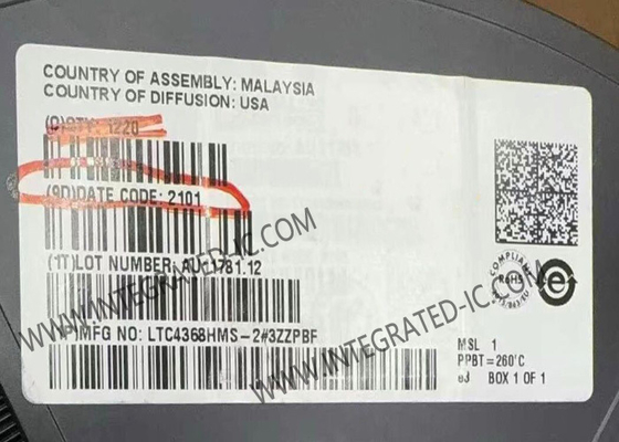 LTC4368HMS-2 ইন্টিগ্রেটেড সার্কিট চিপ সার্জ প্রটেক্টর 100V রিভার্স প্রোটেকশন কন্ট্রোলার