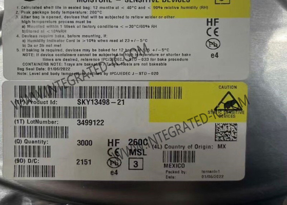 SKY13498-21 ওয়্যারলেস কমিউনিকেশন মডিউল 0.7GHz থেকে 2.7GHz SP10T MIPI অ্যান্টেনা সুইচ মডিউল
