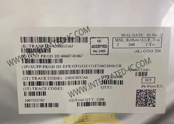 EFR32FG22C121F256GM40-CR ওয়্যারলেস কমিউনিকেশন মডিউল উচ্চ ইন্টিগ্রেটেড ওয়্যারলেস 2.4GHz SoC