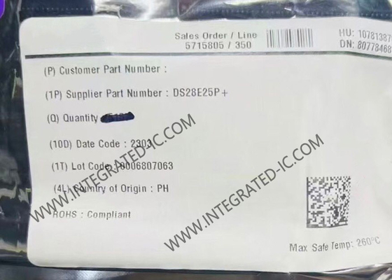 DS28E25P মেমরি আইসি চিপ ডিপকভার সিকিউর অথেনটিকেটর উইথ ১-ওয়্যার SHA-256 এবং ৪Kb ইউজার EEPROM